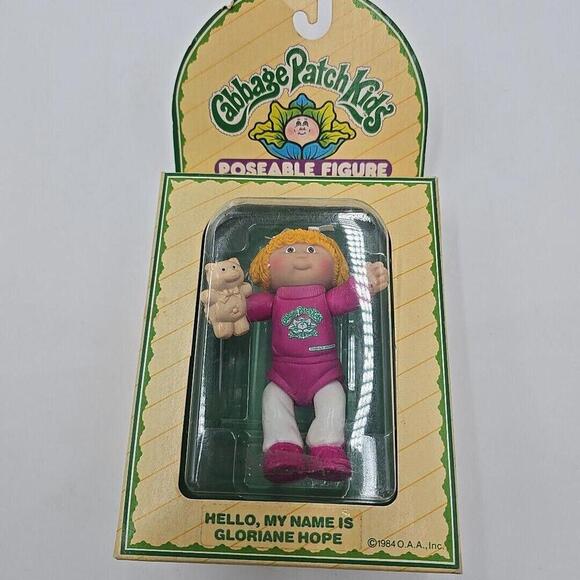 1984 Cabbage Patch Kids 4" Tall Poseable‎ Figure Gloriane Hope - Picture 1 of 9